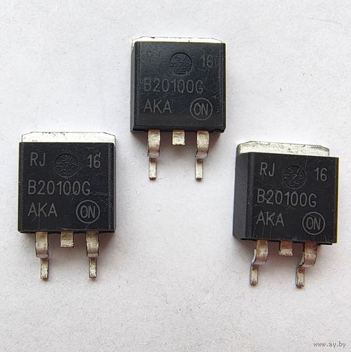 MBRB20100CTG. Диодная сборка Шоттки, 2 диода, общий катод, 100В, 10А. MBRB20100