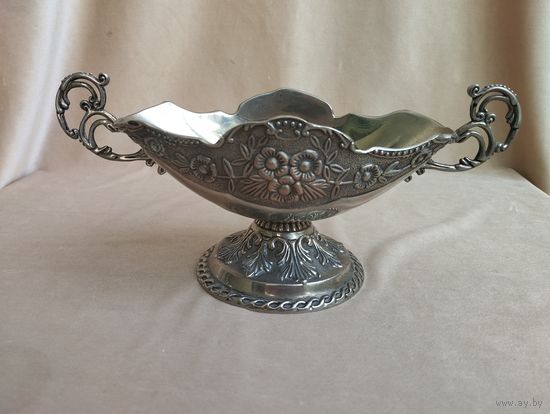 Ваза Ладья, серебрение. СССР