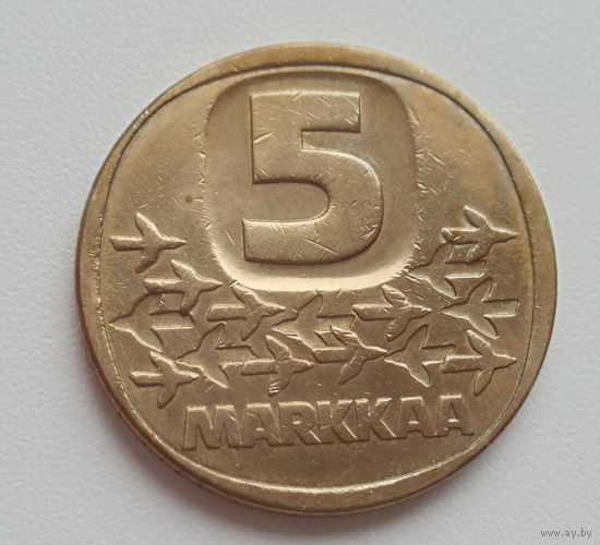 Финляндия 5 марок 1984 год ледокол