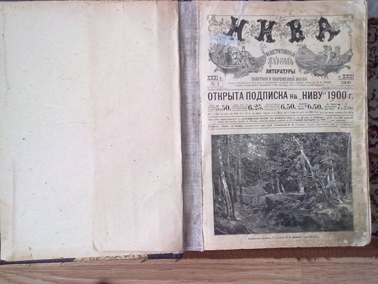 НИВА /Иллюстрированный журнал литературы и современной жизни. Годовой комплект с 1 по 51 номер за 1900 год.