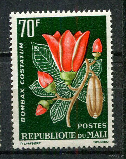 Мали - 1963 - Цветы - [Mi.79] - 1 марка. MNH.  (Лот 37GL)-T2P42