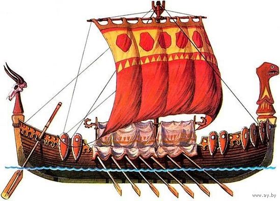 Русская боевая ладья/лодья Сделай сам