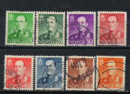 Норвегия 1958-62 Олаф V Стандарт #418-421,424-425,427,471