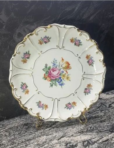 Винтажное блюдо от Jlmenau 29.5 cm диаметр