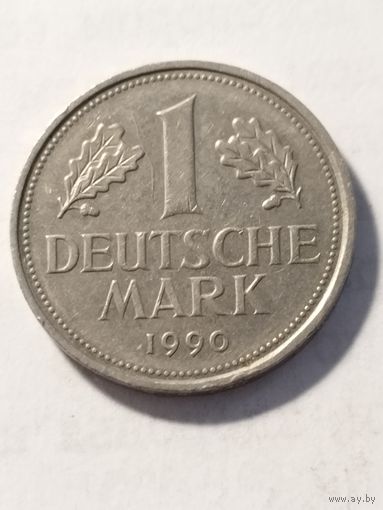 Германия 1 марка 1990 F
