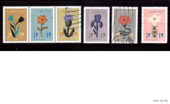 Нидерланды-2004(Мих.2197-2202) ,  гаш. , Флора, Цветы(полная серия)