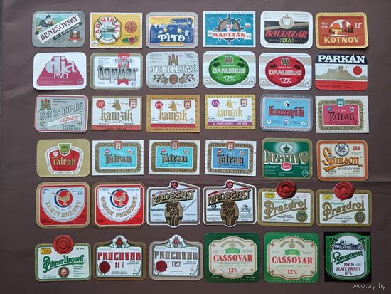 Пивные этикетки из Европы по 1 рублю, а-12-8 (3926)