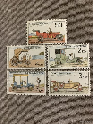 Чехословакия 1988. Автопром Чехословакии. Полная серия