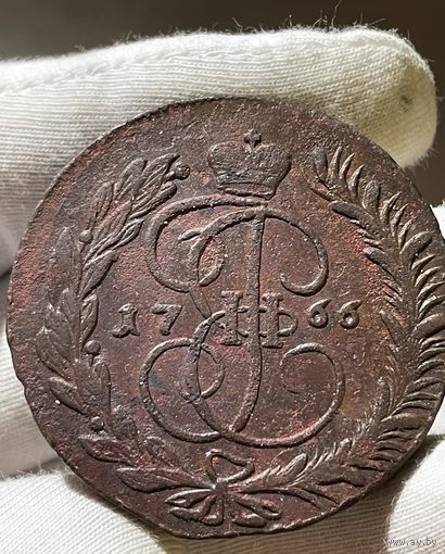 5 копеек 1766 ММ без МЦ.Кладовая.Состояние!!
