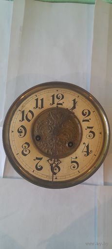 ЧАСЫ НАСТЕННЫЕ СТАРИННЫЕ  ( МЕХАНИЗМ,ГОНГ)