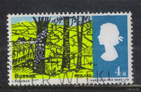 Великобритания 1966 EII Ланшафты Сассекс Англия #418