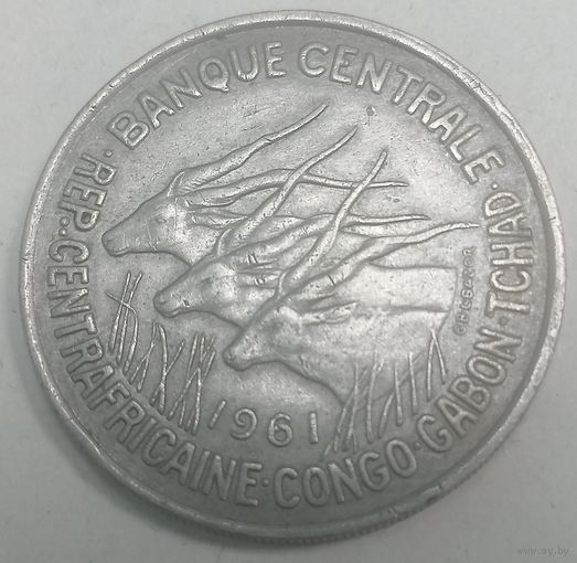 7.11 ЦАР 50 франков 1961 год