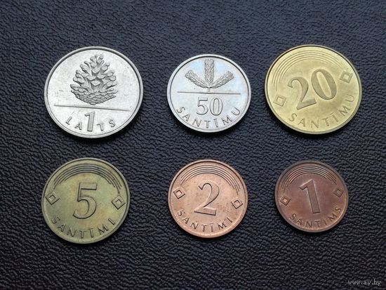 1.лат 1992-2009  50.20.10.5.2.1 сантим Латвия