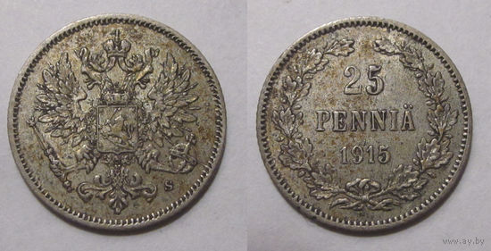 25 пенни 1915 XF