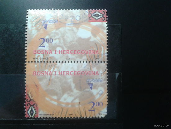 Босния и Герцеговина, 2006. Европа. Интеграция, сцепка. Mi-5,0 евро гаш.