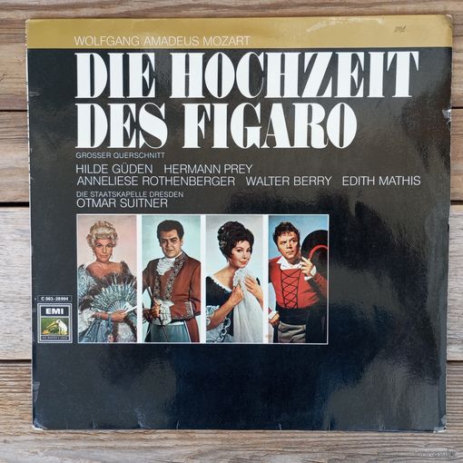 H. Guden, H. Prey, W. Berry, A. Rothenberger, E. Mathis; Die Staatskapelle Dresden, O. Suitner - В. Моцарт. Свадьба фигаро (отрывки, на немецком) - EMI/Electrola, Germany