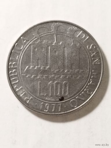 Сан Марино 100 лир "Экология. Звёзды." 1977