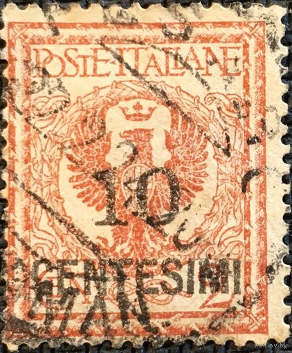 ЦІКАВІЦЬ АБМЕН! 1923, герб Італіі, 10 чезэнт.