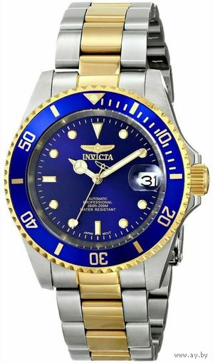 Часы Invicta Pro Diver в стиле Rolex Submariner, новые с автоподзаводом. Механика. Водостойкость 200 м по ISO 22810.