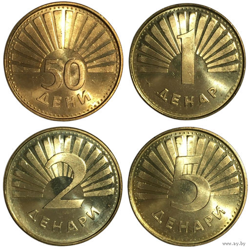 Македония набор монет (4 шт), 1993-2008 [UNC]