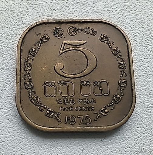 Шри-Ланка 5 центов, 1975  1-7-4