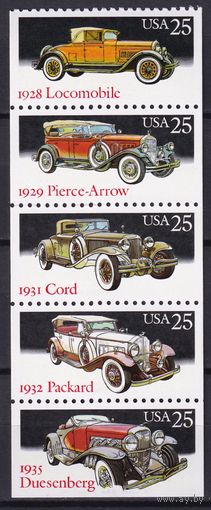 28.Us. США. Автомобили. 1988 г. Серия. Сцепка из 5 Mi.##1997-2001.