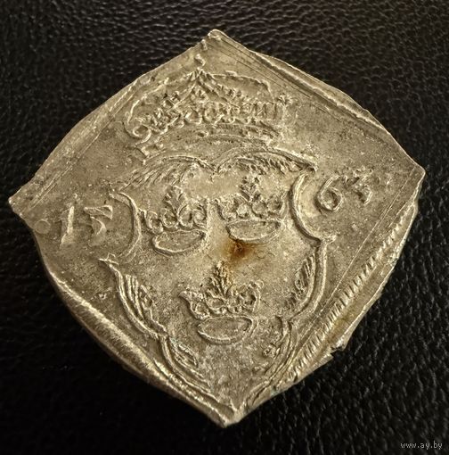 16 эре. Клиппинг 1563, Стокгольм, Эрик XIV 1560–1568 гг. Швеция. Серебро. Редкость