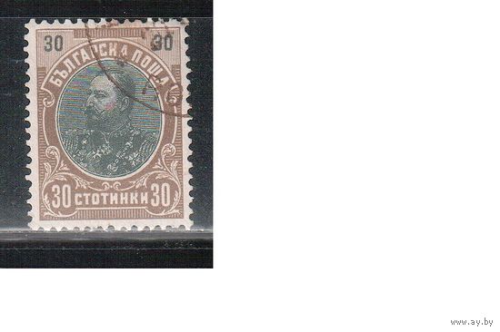 Болгария(Княжество)-1901, (Мих.57), гаш.  , Стандарт, Принц Фердинанд I,