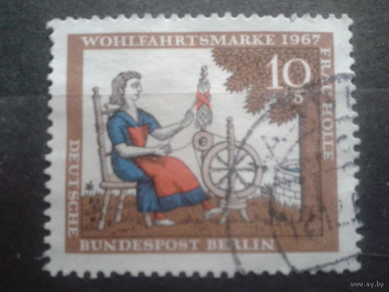 Берлин 1967 сказка бр. Гримм Михель-0,3 евро гаш.