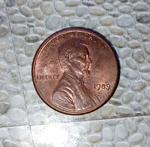 1 цент 1989 года США.