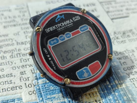 Корпус от часов Электроника 52В (с кнопками и пьезоэлементом).