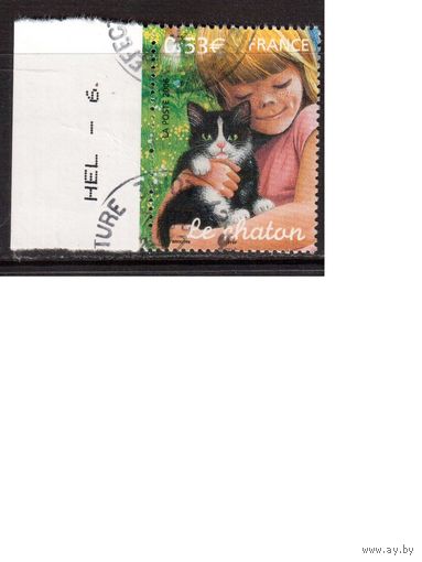 Франция-2006,(Мих.4060) ,  гаш.,  Фауна, Кошки