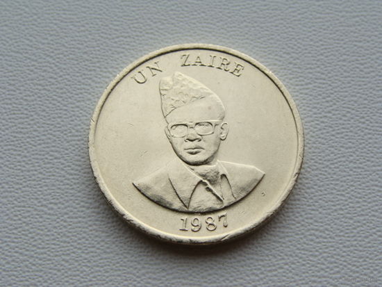 Заир.  1 заир 1987 год  KM#13