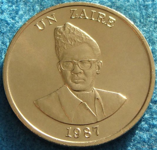 Заир. 1 заир 1987 год  KM#13