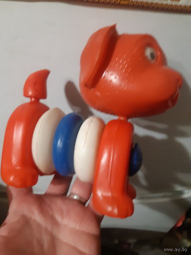 Игрушка конструктор Собачка бегающие глазки СССР
