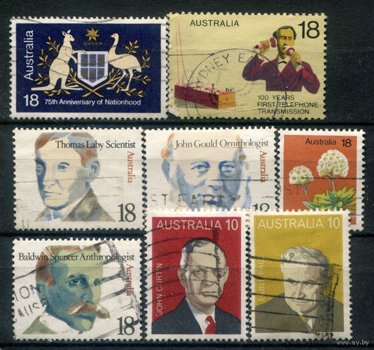 Австралия - 1975-1976г. - марки года - 8 марок - гашёные, есть 2 полные серии. #3-WB-97-KS-7