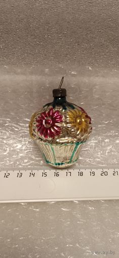 Ёлочная игрушка. Корзинка. 3-23