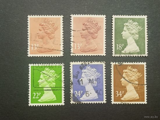 Великобритания 1984. Королева Елизавета II. Полная серия
