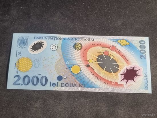 Румыния 2000 лей 1999 Unc