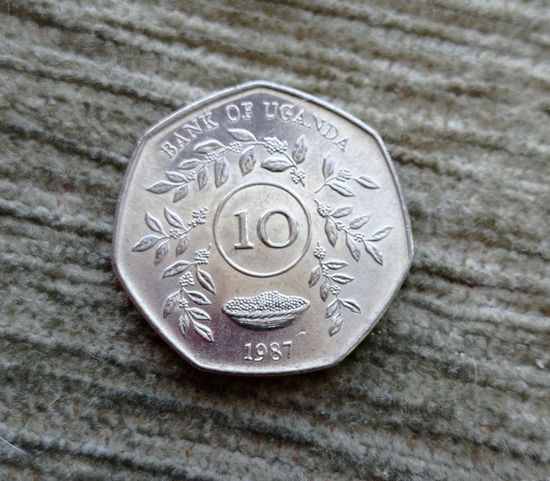Werty71 Уганда 10 шиллингов 1987 Кофе
