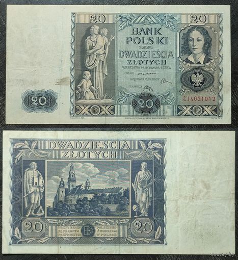 Польша 20 злотых 1936 года, CJ4021012. 22.3