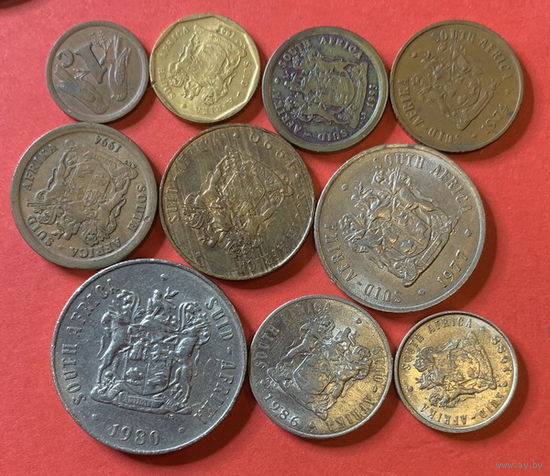 ЮАР, 10 разных монет