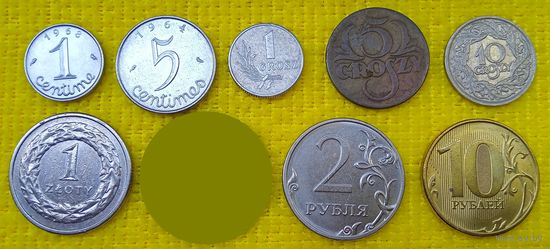 8 монет стран Европы