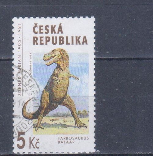 [533] Чехия 1994. Фауна.Динозавр. Гашеная марка.
