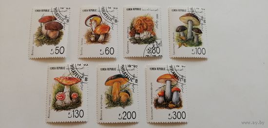 Йемен 1991. Грибы. Полная серия