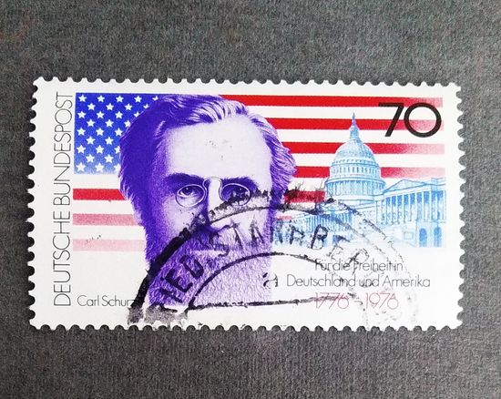 Марка Германия 1976 год 200-летие принятия Декларации независимости США