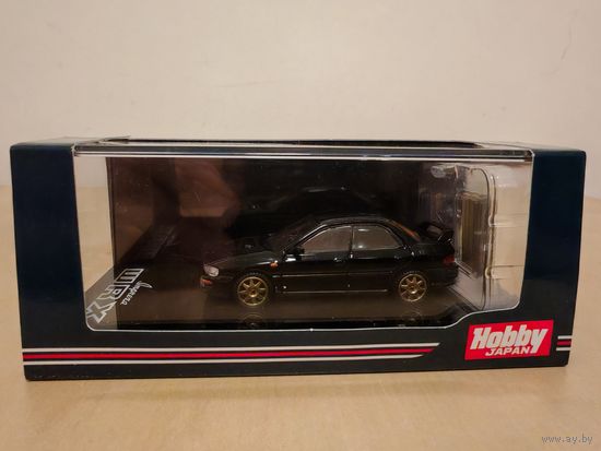 HobbyJapan Subaru Impreza WRX GC8 1992 Black 1/64 (с двигателем)