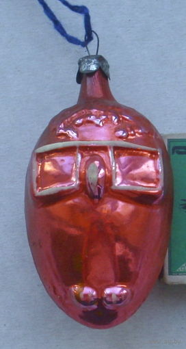 Ёлочная игрушка. Сова в очках. Л-54.