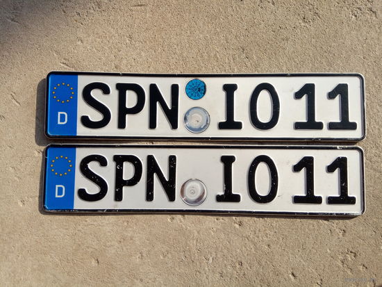 Номер автомобильный Германия