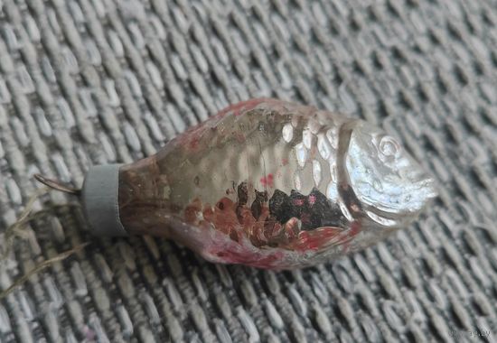 Елочная игрушка. Рыбка. Рыба. СССР.